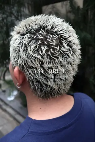 ショート カラー パーマ メンズ イージードリル‼️イ ージーパーマ‼️平山のヘアスタイル