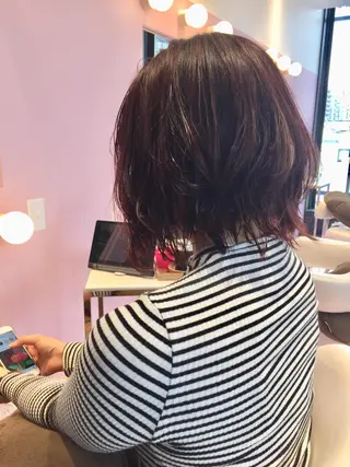 ミディアム 所渉/韓国レイヤー /ウルフカットのヘアスタイル