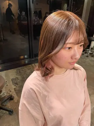 カラー La fith hair ray 札幌店所属・顔まわり/W カラー/リョウのヘアスタイル