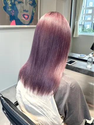 ミディアム カラー ハイトーン/ウルフ/ レイヤー/Asukaのヘアスタイル