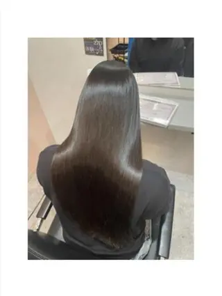 ロング パーマ 好印象メンズ特化/就 活/縮毛髪質改善のヘアスタイル