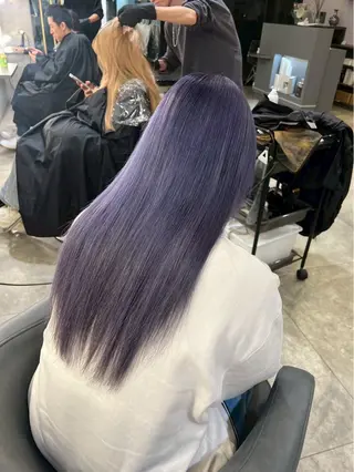 セミロング 髪質改善 Noe心斎橋店のヘアスタイル