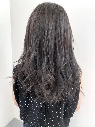 セミロング カラー OFF YUYAのヘアスタイル