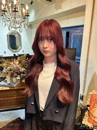 カラー もりやま りりかのヘアスタイル