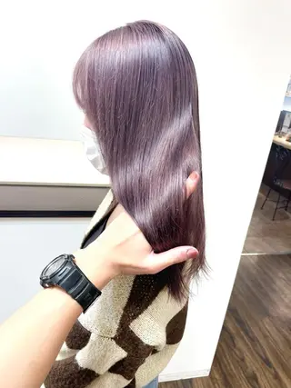 セミロング カラー ダメージレスブリーチ HIROSHIのヘアスタイル