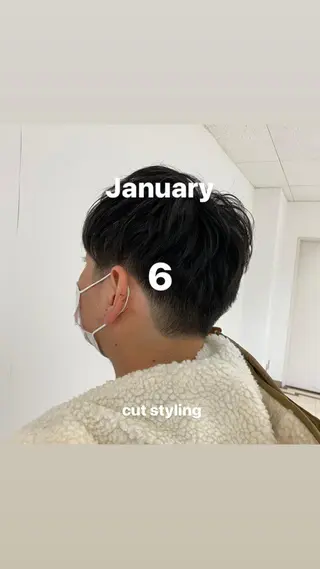 ショート メンズ 山崎 航のヘアスタイル