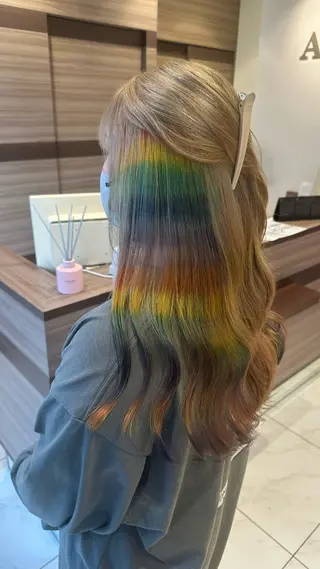 ロング カラー 【ケアブリーチ特化】 中村　玲仁のヘアスタイル