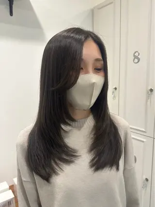 ロング カラー tiravento 南船場店所属・nana 韓国スタイル🇰🇷のヘアスタイル