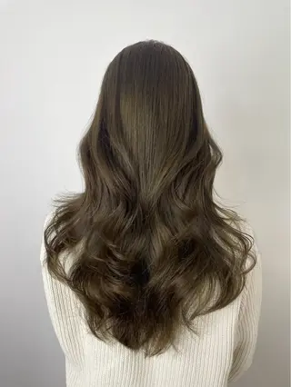 ロング カラー 韓国×ワンホン 艶カラー/ハヅキ🎀のヘアスタイル