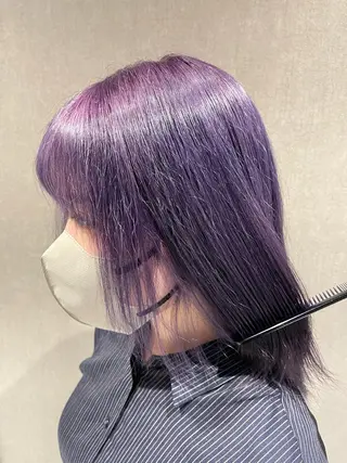ミディアム カラー MIRIM栄所属・透明感カラー/艶髪/ エクステ/HIROのヘアスタイル