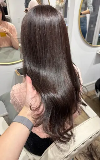 ロング カラー Risa🐈‍⬛/ グレージュ/透明感のヘアスタイル