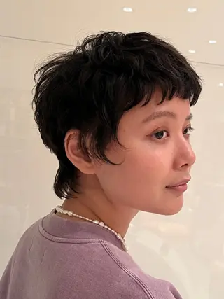 ショート パーマ 田邉 海斗のヘアスタイル