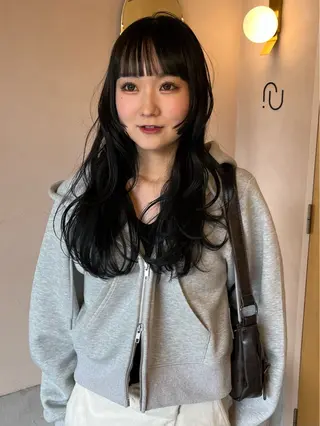 ロング カラー iru所属・レイヤーカット/ ハイトーン/mikiのヘアスタイル