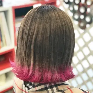 ミディアム カラー オーストヘアー ミコ所属・岩谷/ブリーチ 🫧透明感カラーのヘアスタイル