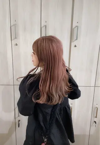 セミロング カラー yate'/ Wカラー/小出捷也のヘアスタイル