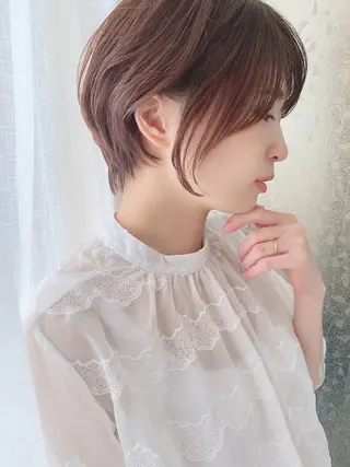 ショート カラー 明るい白髪染め専門店兵庫駅前店所属・山口 一馬のヘアスタイル