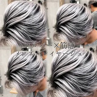 ショート カラー CHROMAN by become所属・RYUKI/ 複雑履歴ハイトーンのヘアスタイル