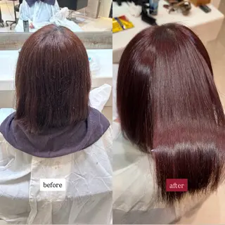 カラー パーマ 髪質改善/縮毛 矯正/金川 柊斗のヘアスタイル