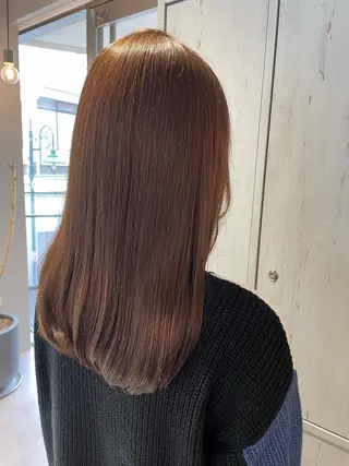ロング カラー 韓国風/オシャレ /縮毛矯正/滝口琴未のヘアスタイル
