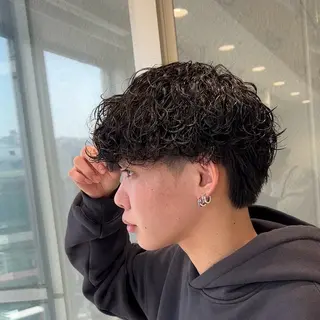 メンズ メンズパーマ 下村 伯のヘアスタイル