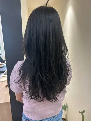 ロング カラー hub hair レイヤー/透明感のヘアスタイル