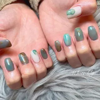 ネイル White lily所属・牧田 雅世のネイルデザイン