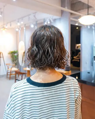 ショート パーマ ai カットモデル募集中のヘアスタイル