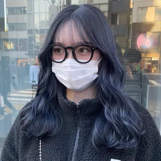 ロング 🦋韓国風カラー🦋 こうせい原宿のヘアスタイル