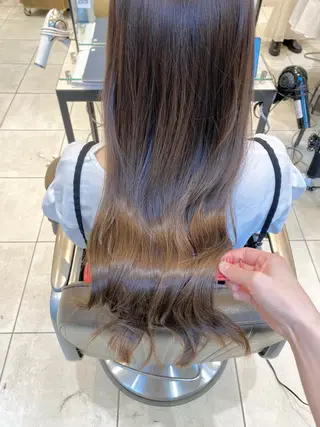 ロング 似合わせ艶髪カラー ❤️ハダユミのヘアスタイル