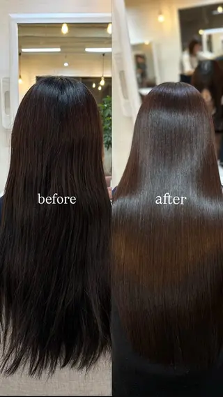ロング 🖤ほのか/ツヤ髪 /髪質改善/縮毛矯正のヘアスタイル