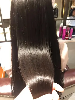 ロング カラー サイエンスアクア/艶 髪/レイヤー/清水のヘアスタイル