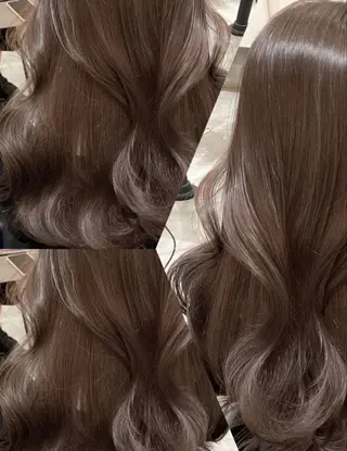 セミロング カラー 表参道/髪質改善・ 透明感 colorのヘアスタイル