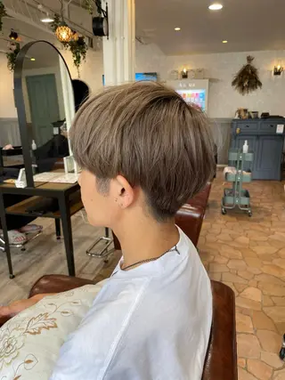 カラー メンズ 艶感暖色カラー /透明感/瀬戸山舞のヘアスタイル