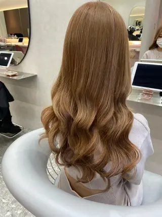 ロング 新宿/韓国ヘア 中明度カラー/かやのヘアスタイル