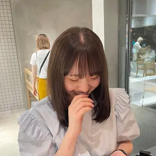 ミディアム カラー 後藤 香乃のヘアスタイル