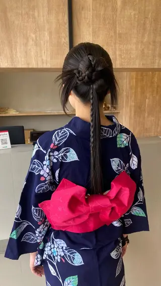 ロング ヘアアレンジ 岩田 /ヘアアレンジのヘアスタイル