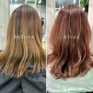 セミロング カラー 🤲ヘッドスパ🤲 たにぐちあつし🤲のヘアスタイル