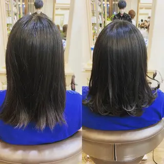 セミロング 韓国ヘア/レイヤー 🇰🇷/艶髪/長橋のヘアスタイル