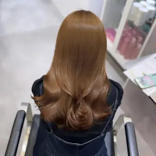 セミロング カラー Rui/透明感カラー 暖色/レイヤーカットのヘアスタイル