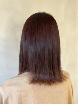 ミディアム カラー 木寺 樹莉のヘアスタイル