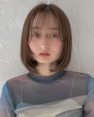 ショート カラー ヘアアレンジ loe treatment salon 博多店所属・🪽透明感カラー🪽 ｌｏｅ五十嵐のヘアスタイル