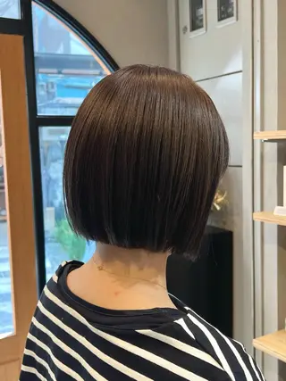 ショート カラー 神戸ボブ✂️ ioe三宮/田 伸佳のヘアスタイル