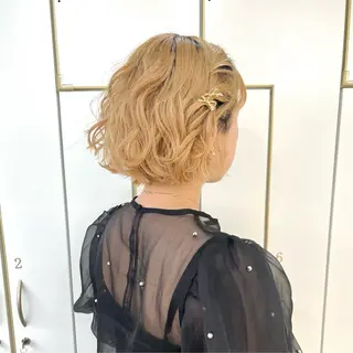 ヘアアレンジ マミ☁️ヘアセット /お呼ばれヘア/銀座のヘアスタイル