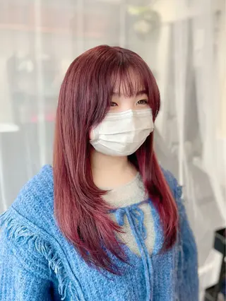 ロング カラー GaKu/ハイトーン /ブリーチ/レイヤーのヘアスタイル