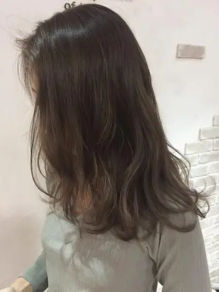 セミロング カラー ヘアアレンジ ハットリ /北習志野のヘアスタイル