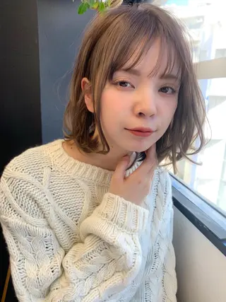 ショート カラー 縮毛矯正/ショート/ レイヤー/畑中正敏のヘアスタイル