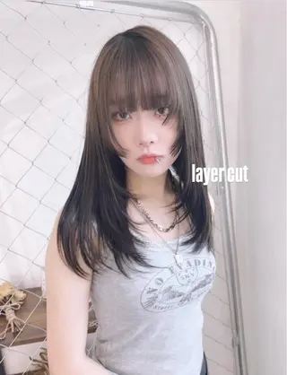 ロング ミルクティー/透明感 カラー🎀YURIAのヘアスタイル