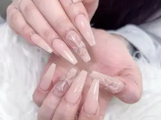 ネイル MoMoA Nail ネイル長さ出し専門店のネイルデザイン