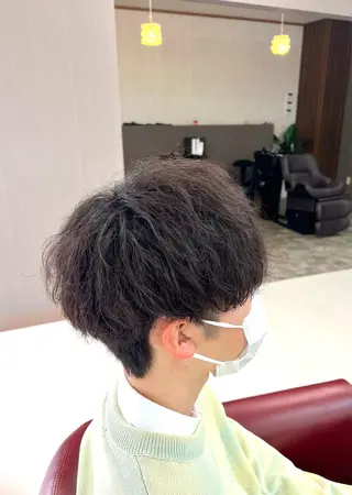 ショート パーマ メンズ KEN 🌟のヘアスタイル
