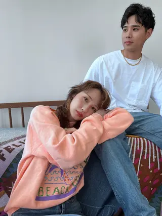 セミロング パーマ cana カナ/tensionのヘアスタイル